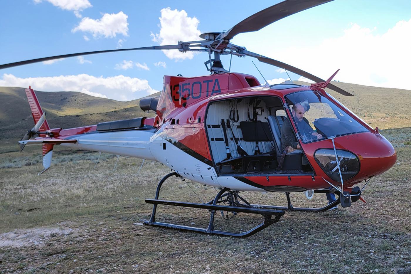 La Prele Dam 2023 Helicopter