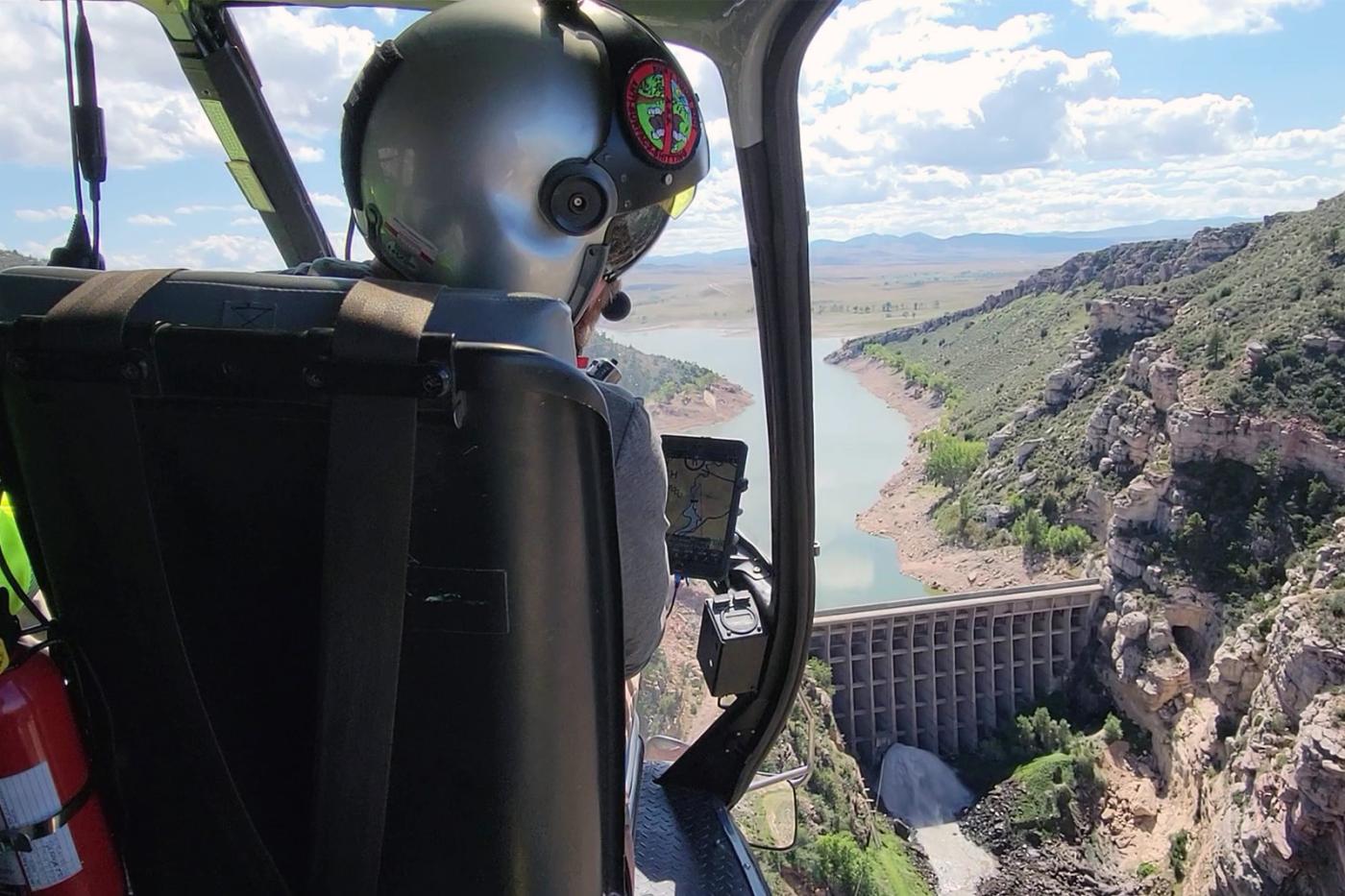 La Prele Dam 2023 Helicopter
