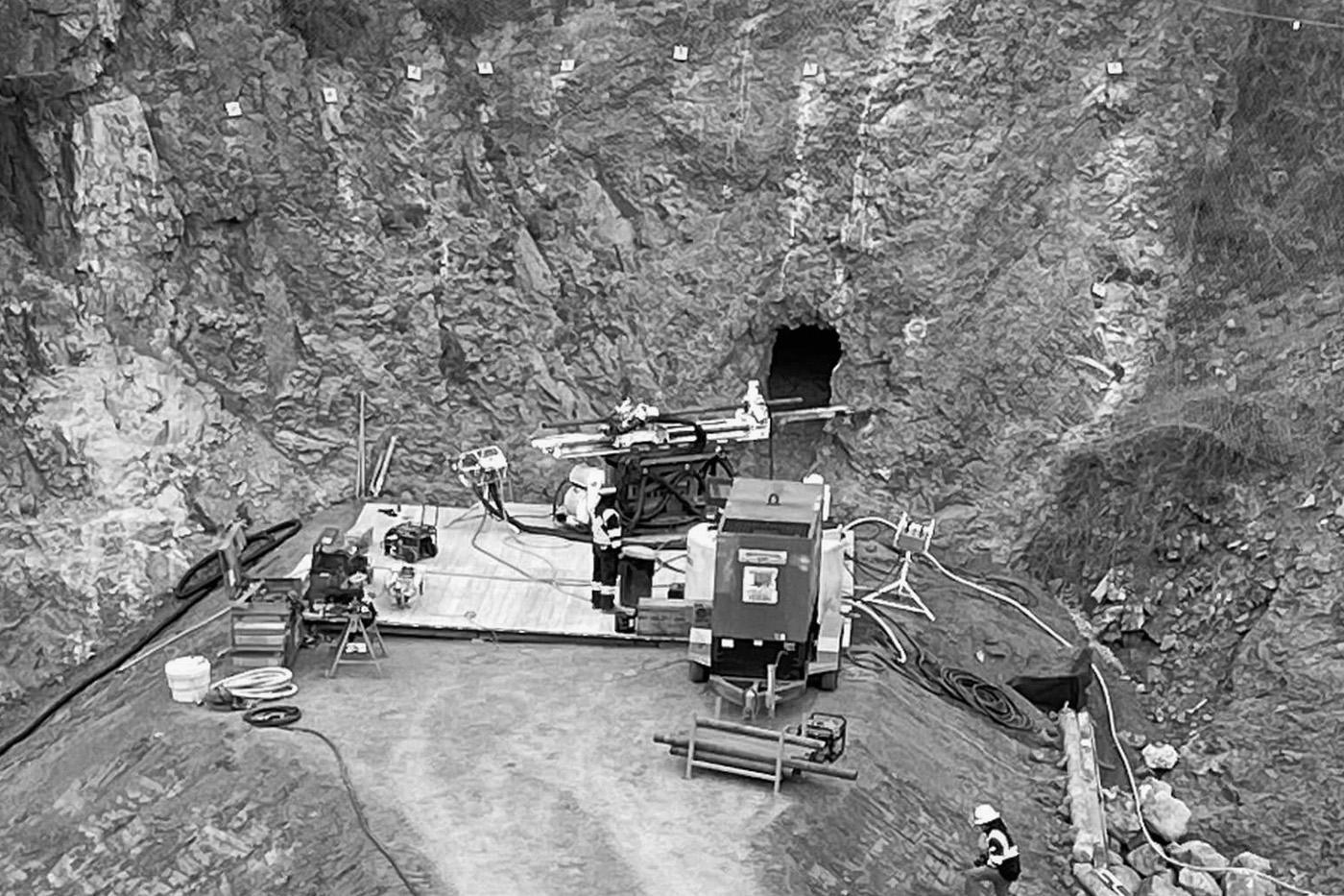 Nelson Tunnel core drilling